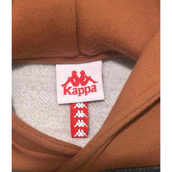 Y2K Kappa Brown & Gray Hoodie Sweatshirt – Men’s XL - Picture 5 of 7